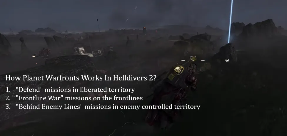 How Planet Warfronts Works In Helldivers 2