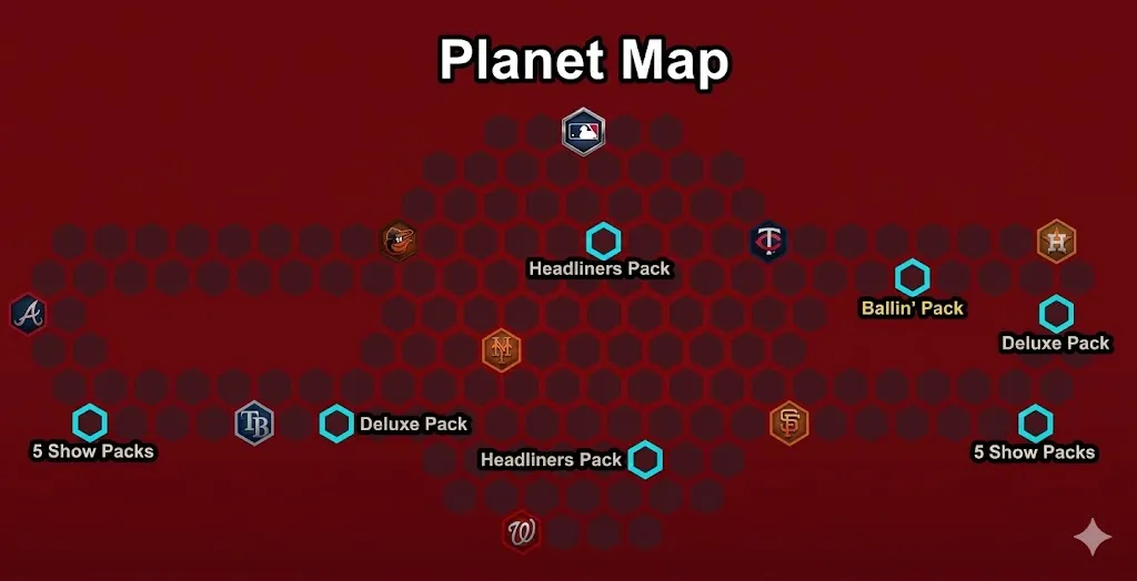MLB The Show 26 Conquest Planet Hidden Map Rewards