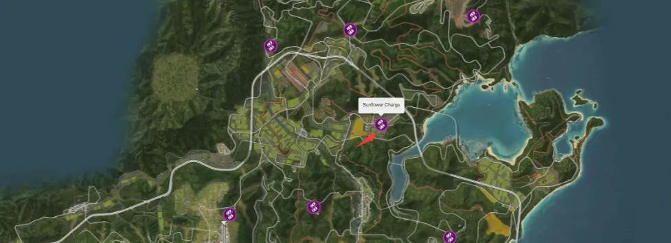Forza Horizon 6: Sunflower Charge Map Location