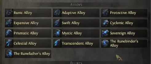List of PoE 2 Alloy Currency Items