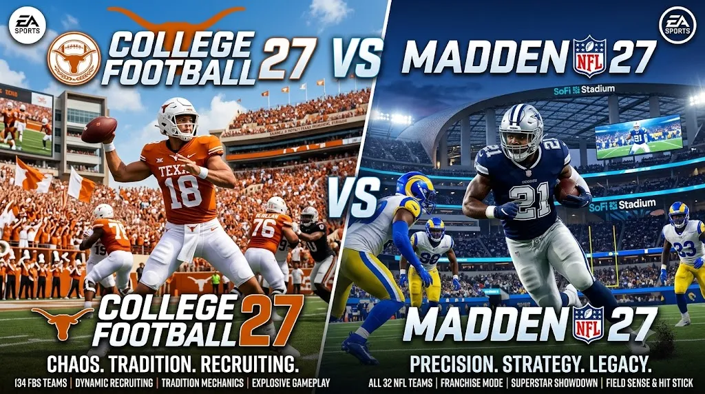 College Football 27 Vs Madden 27