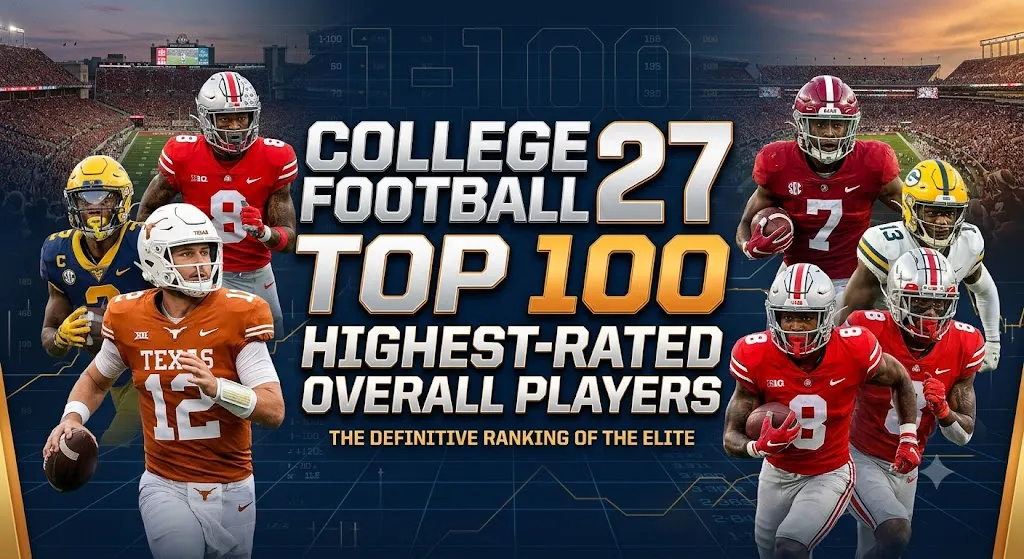 College Football 27 Top 100 Highest-Rated Overall Players