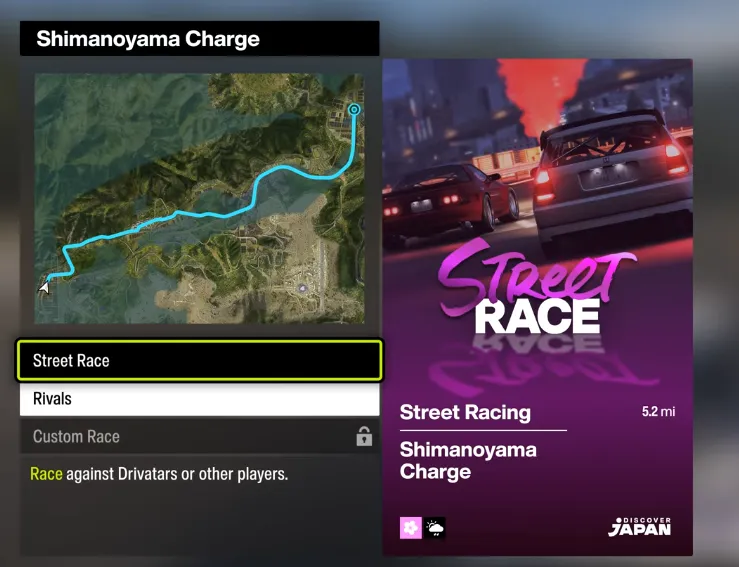 Forza Horizon 6 Shimanoyama Charge Street Racing Event