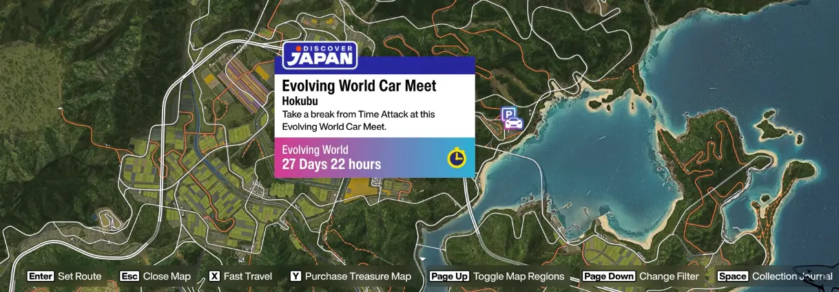 Forza Horizon 6 Evolving World Car Meet Location