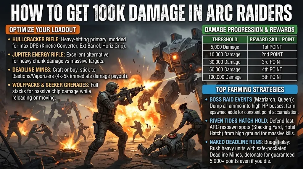 How to Get 100k Damage in ARC Raiders
