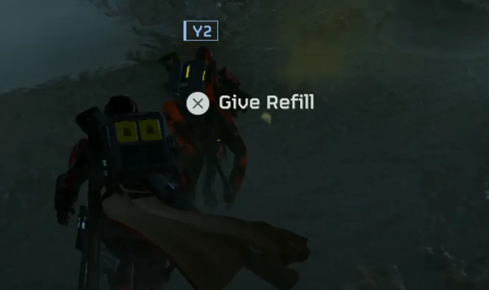Helldivers 2 Resupplying Teammates