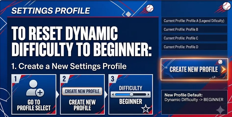 Create a New Profile in MLB The Show 26