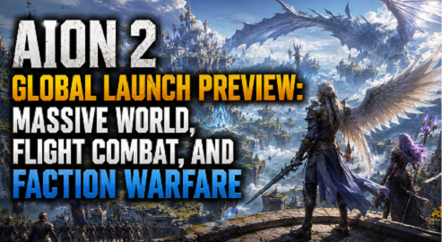 AION 2 Global Launch Preview: Massive World, Flight Combat, and Faction Warfare
