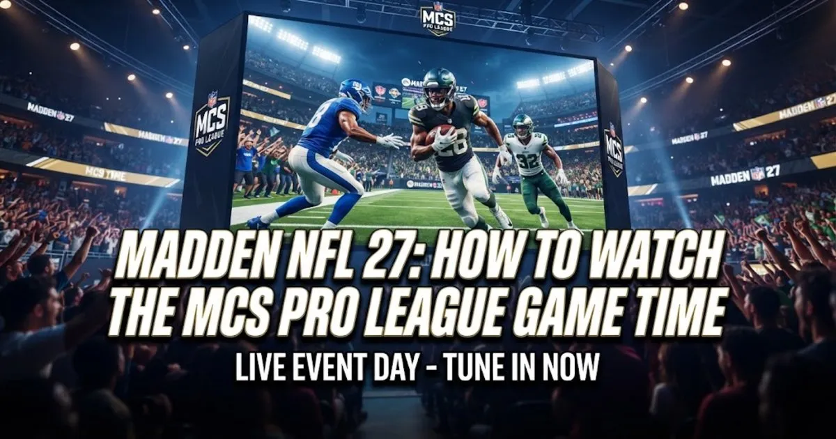 Madden NFL 27: How to Watch the MCS Pro League Game Time