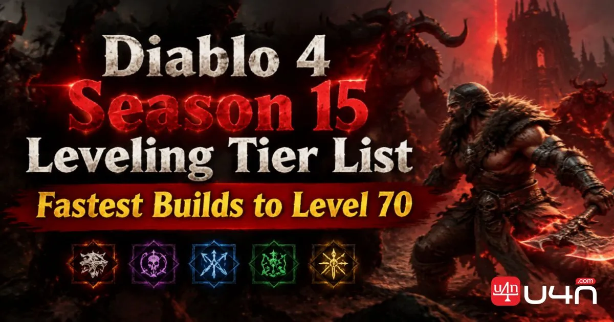 Diablo 4 Season 15 Leveling Tier List