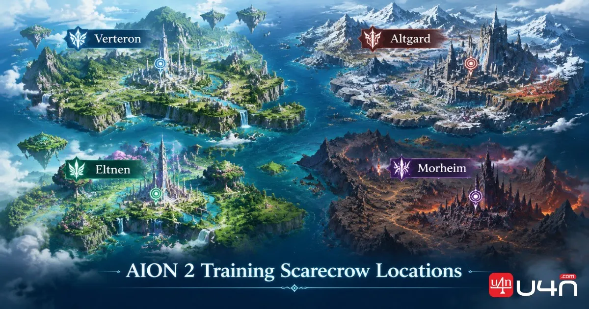 AION 2 Training Scarecrow locations overview