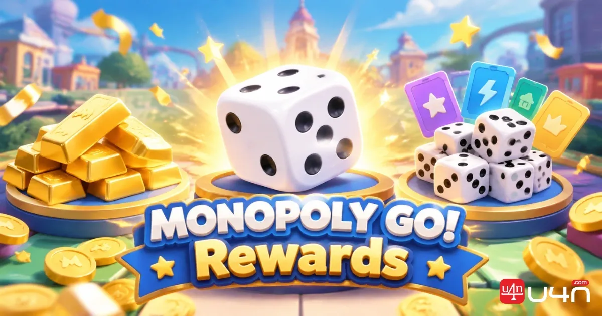 MONOPOLY GO! Gold Bars and Dice Roll rewards