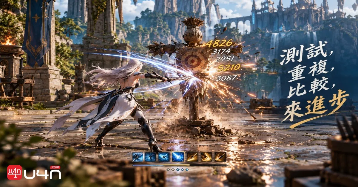 AION 2 玩家使用 Training Scarecrow 測試戰鬥 Build