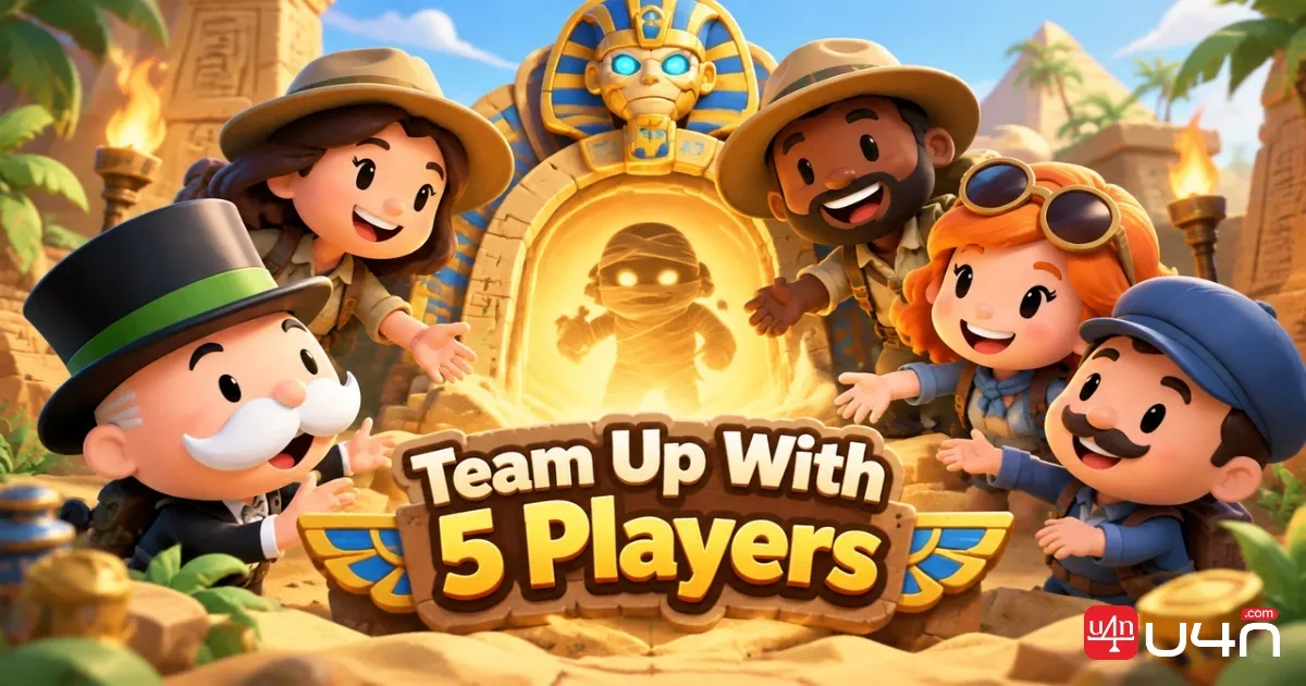 Monopoly GO Mummy Adventures five-player team