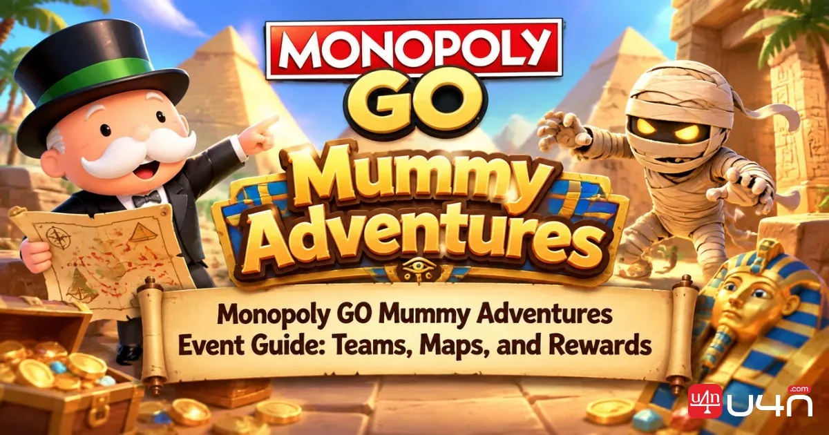 Monopoly GO Mummy Adventures Event Guide: Teams, Maps, and Rewards