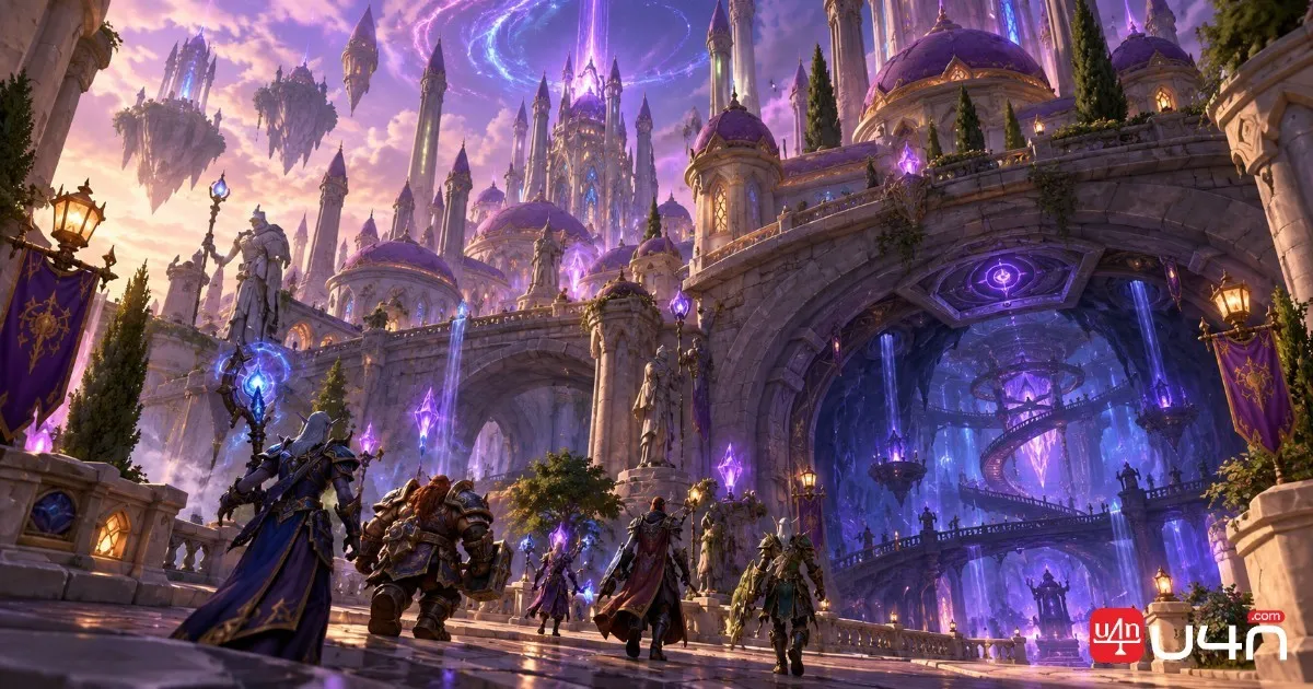 City of Dalaran dungeon environment in WoW Forever Beta