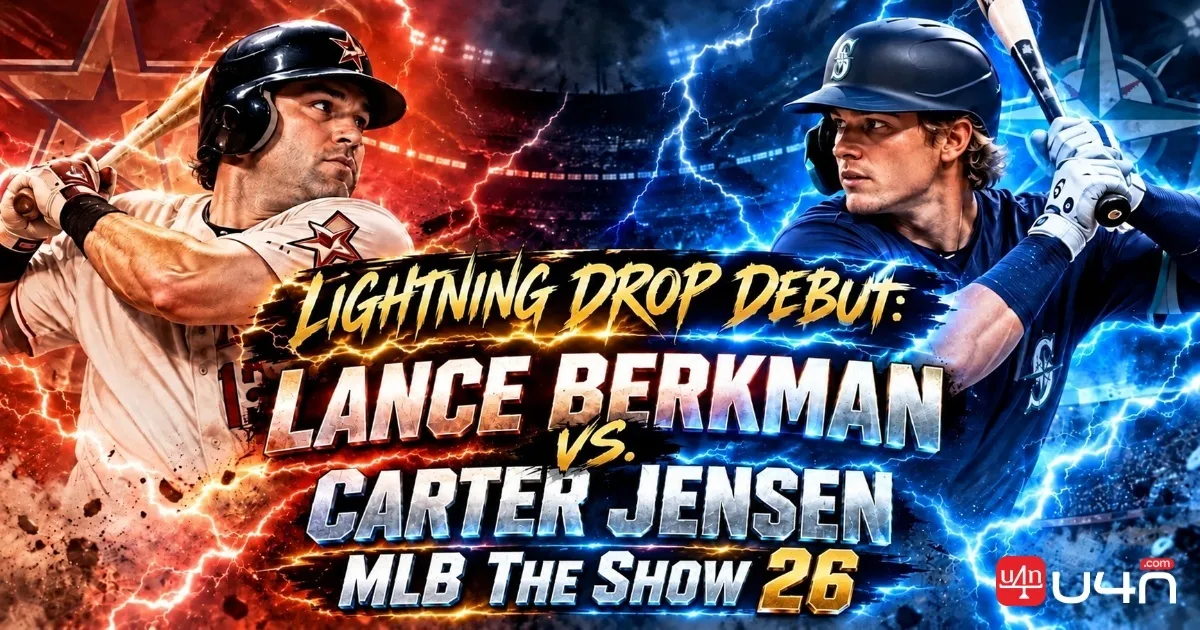 MLB The Show 26 Lightning Drop Debut: Lance Berkman vs. Carter Jensen