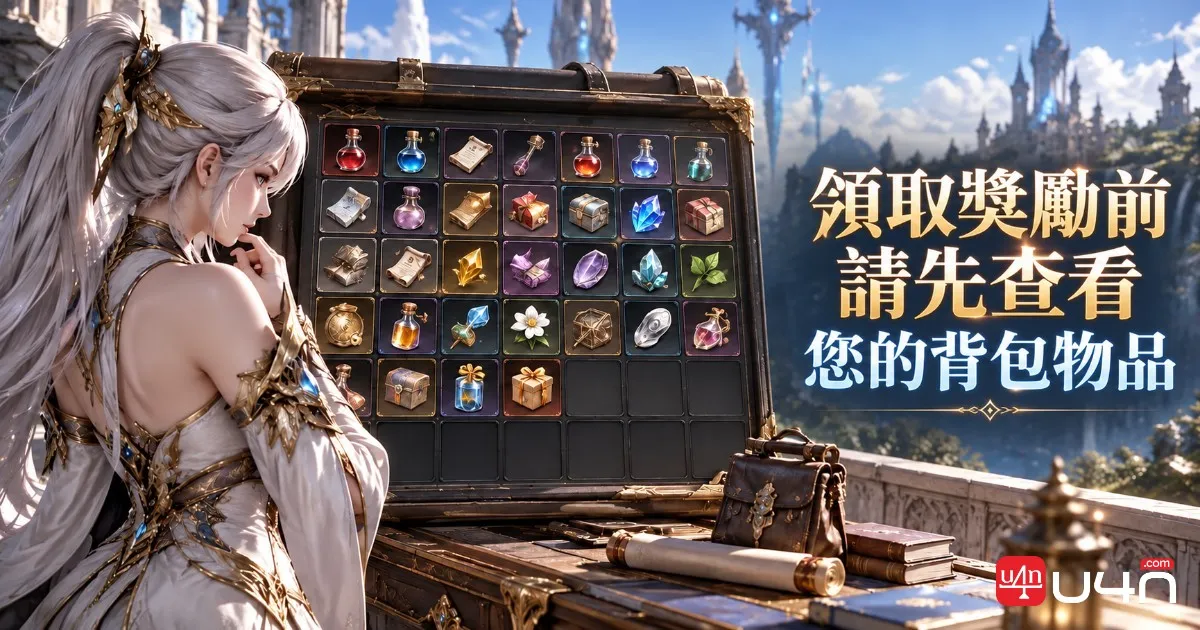 Aion 2 角色背包介面，方便確認兌換優惠券前的剩餘空間