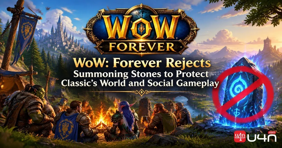 WoW: Forever Rejects Summoning Stones to Protect Classic's World and Social Gameplay