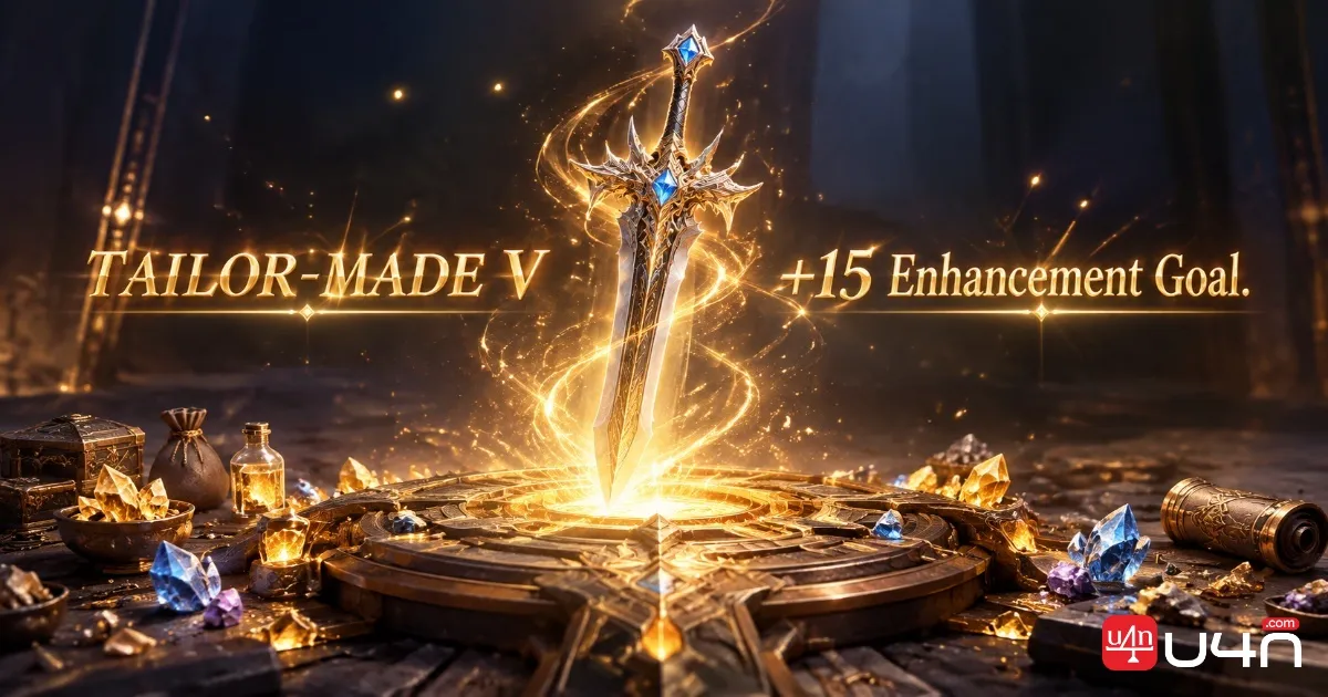 Aion 2 equipment enhancement screen showing gear progression toward +15