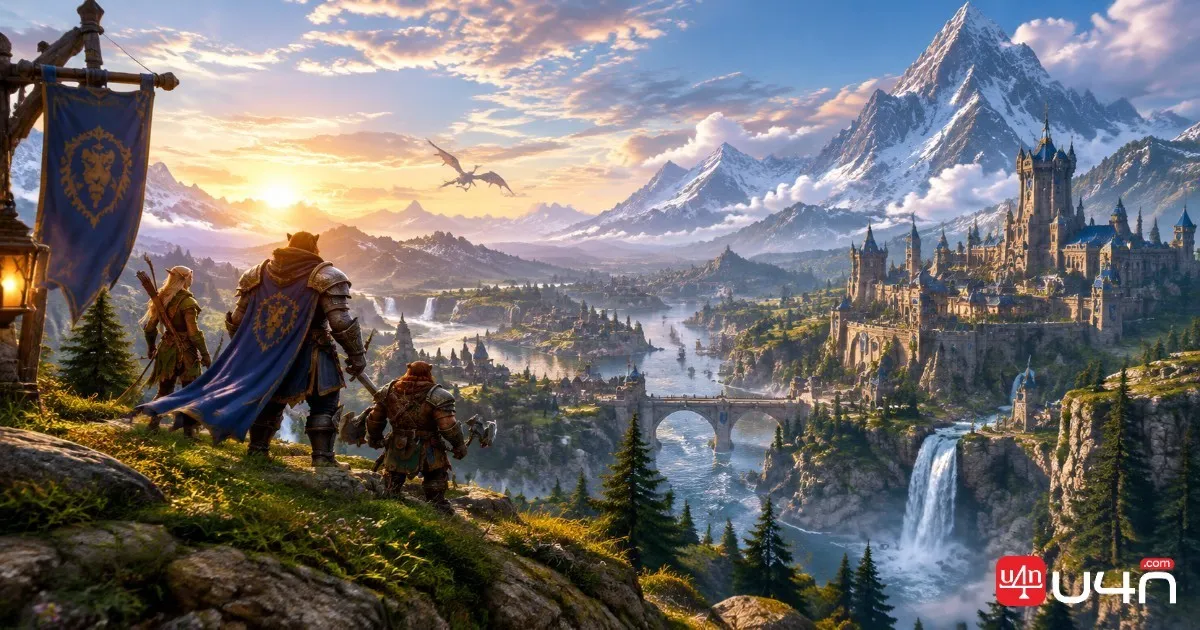 World of Warcraft: Forever landscape showing the atmosphere of Azeroth