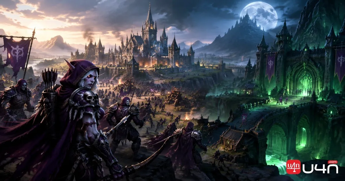 Warcraft III: Reforged fantasy battlefield featuring the Forsaken and Lordaeron themes