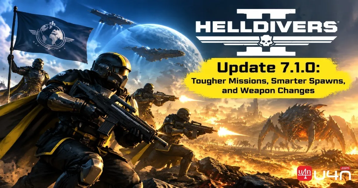 Helldivers 2 Update 7.1.0: Tougher Missions, Smarter Spawns, and Weapon Changes