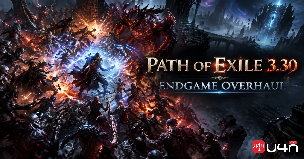 Path of Exile endgame combat and mapping environment