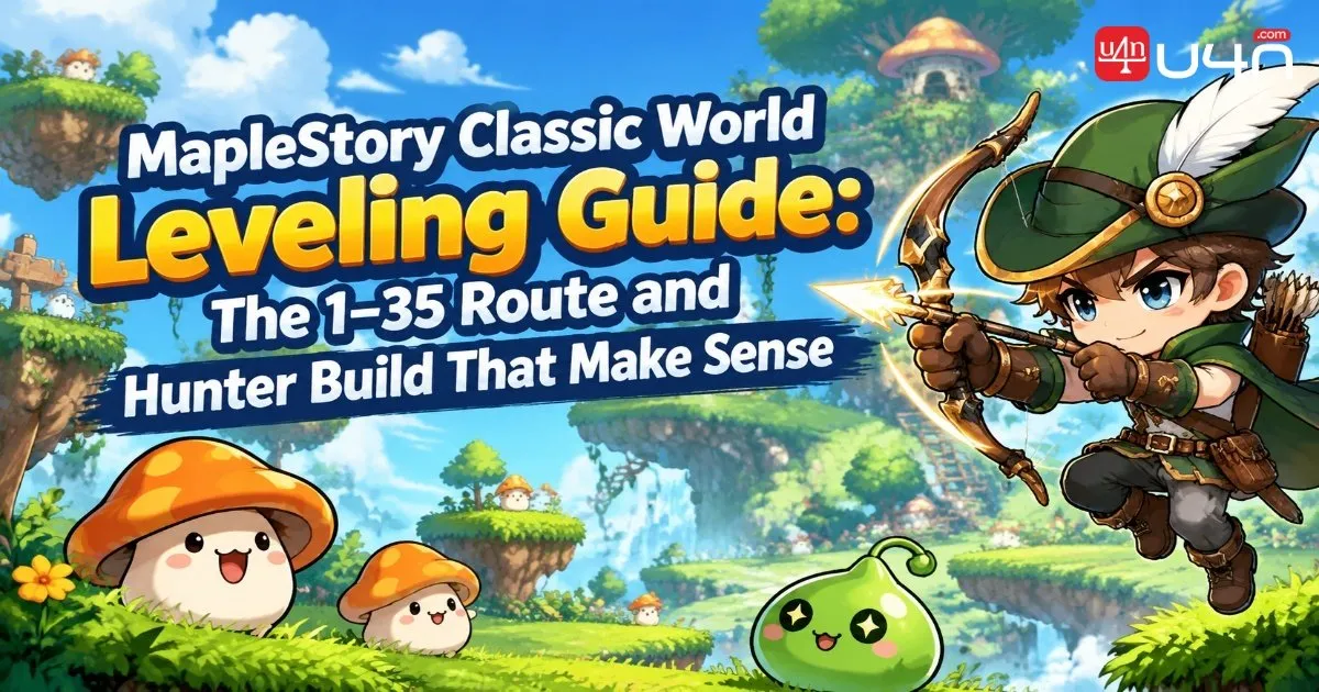 MapleStory Classic World Leveling Guide: The 1–35 Route and Hunter Build That Make Sense