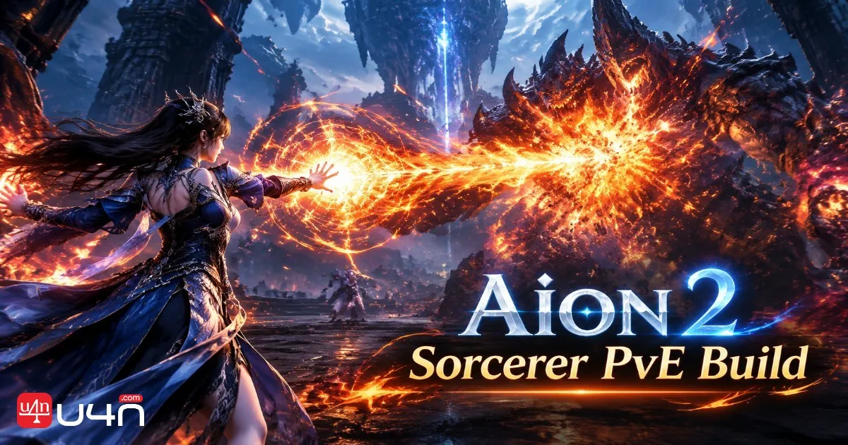 Aion 2 Sorcerer using Hellfire during PvE combat
