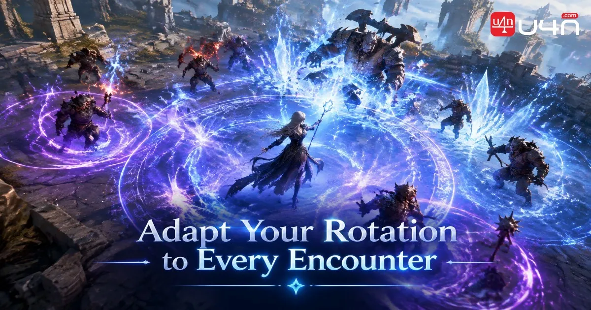 Aion 2 Sorcerer adapting a PvE rotation to enemy movement and cooldowns