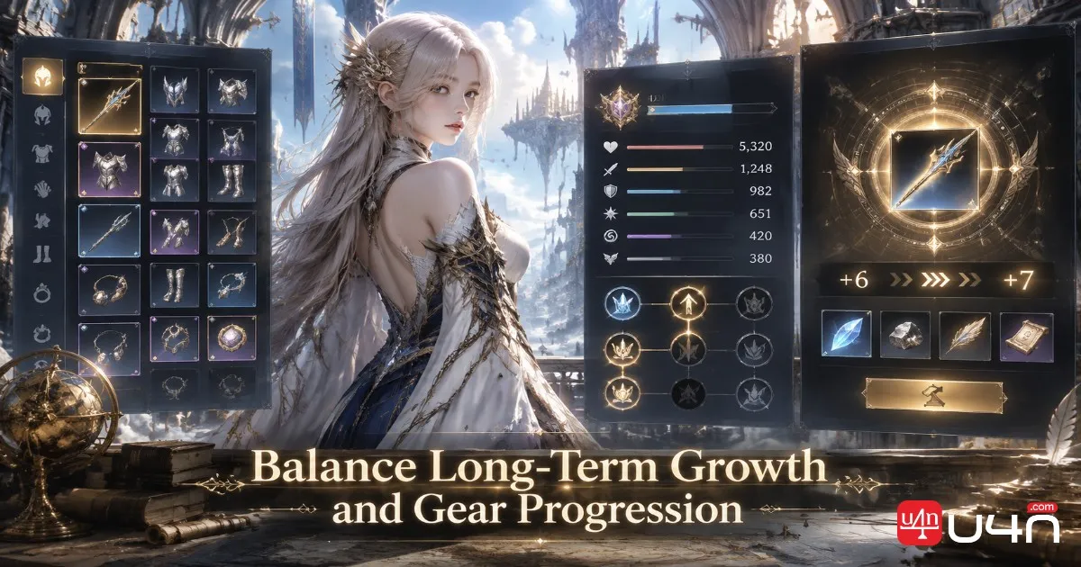 Aion 2 character equipment and enhancement interface for progression planning