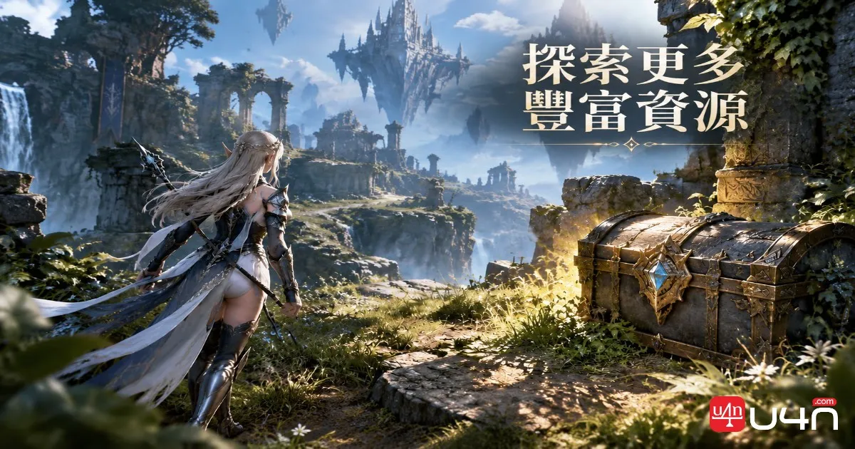 Aion 2 角色探索遊戲世界並尋找隱藏方塊與養成資源