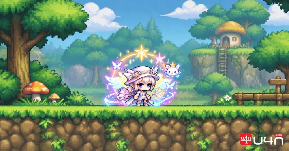 華麗的外觀特效與簡約經典像素風格 MMORPG 美術呈現對比
