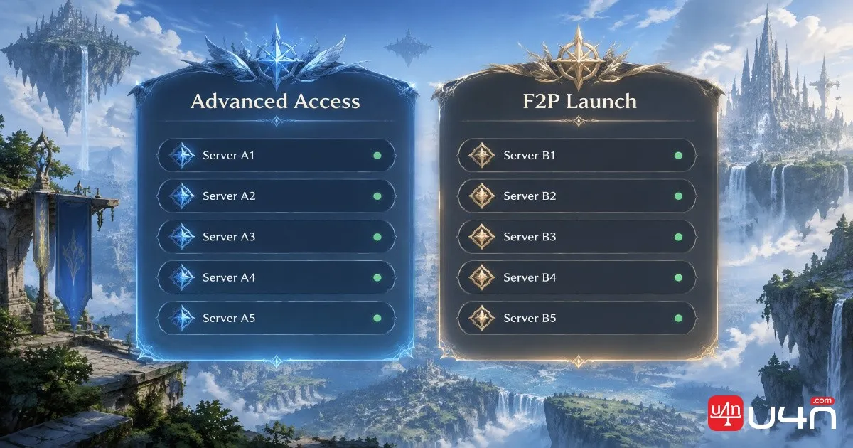 Aion 2 server transfer schedule for Advanced Access and free-to-play launch servers