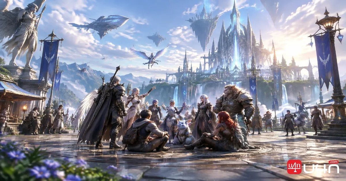 Abenteurer aus AION 2 versammeln sich vor dem Wechsel auf einen neuen Server