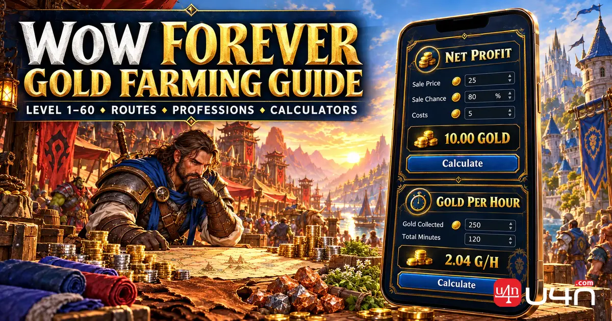 WoW Forever Gold Farm Guide: Make Gold from Level 1–60