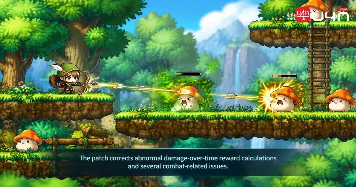 MapleStory Classic World town scene representing the October 15 maintenance update