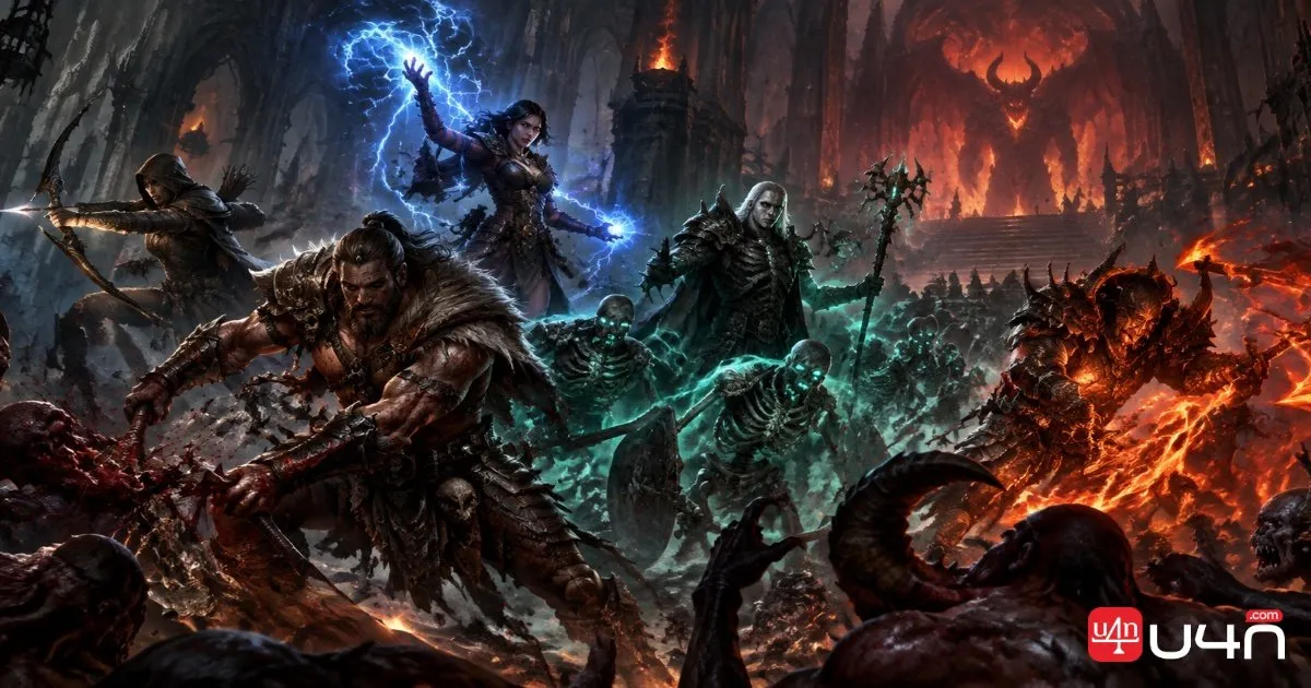 Dark fantasy heroes demonstrate distinct melee, storm, summoning, and fire combat styles