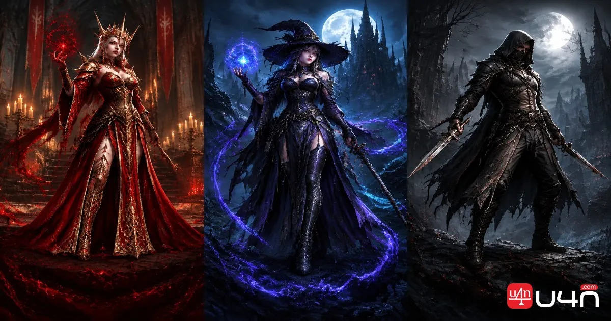 Aion 2 Monarch of Blood Midnight Witch and Midnight Slasher Halloween costumes