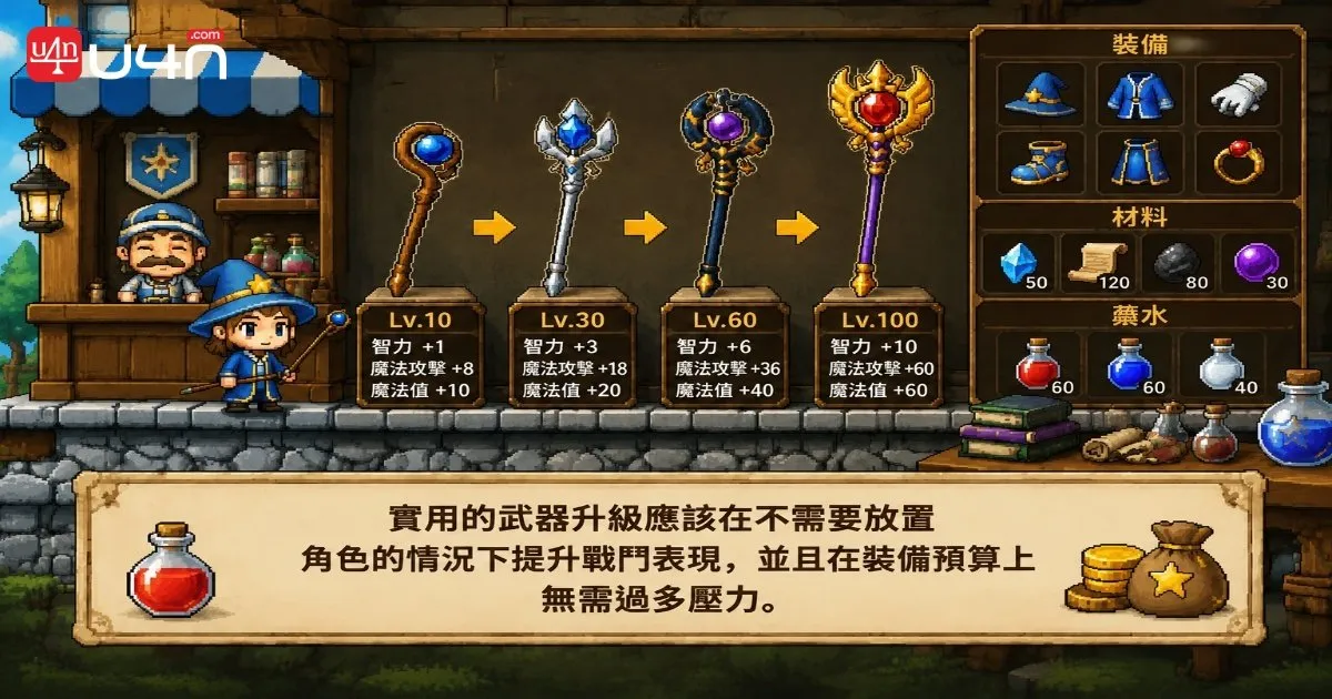 新風之谷經典版法師裝備與魔杖升級