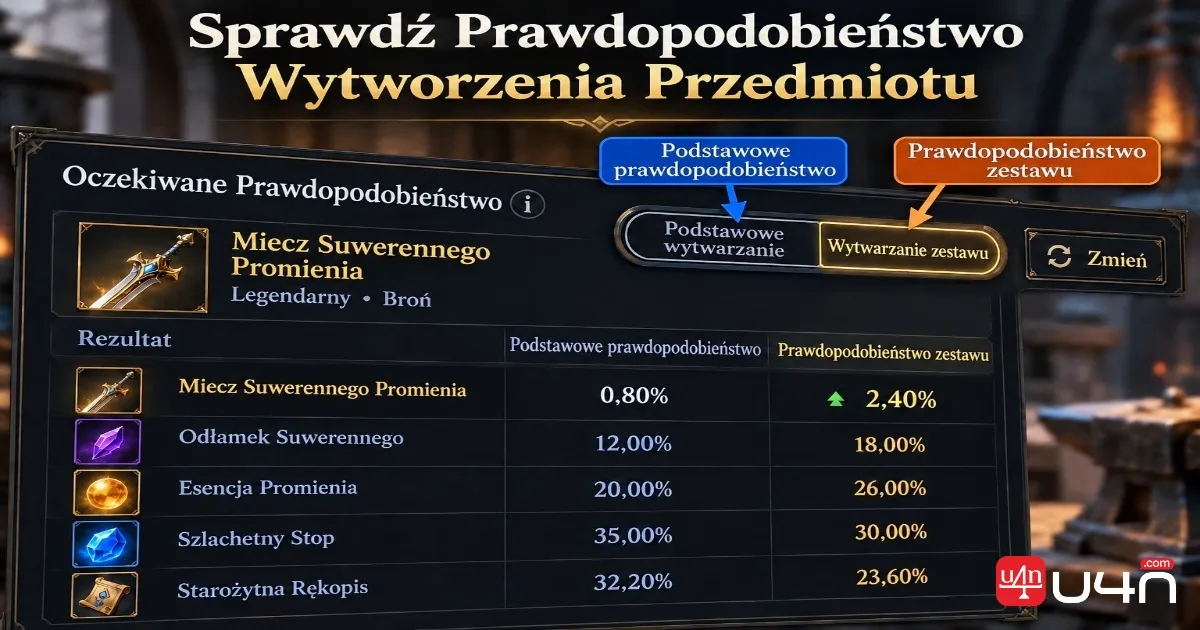 Aion 2 Expected Probability interface showing crafting and Combo probability options