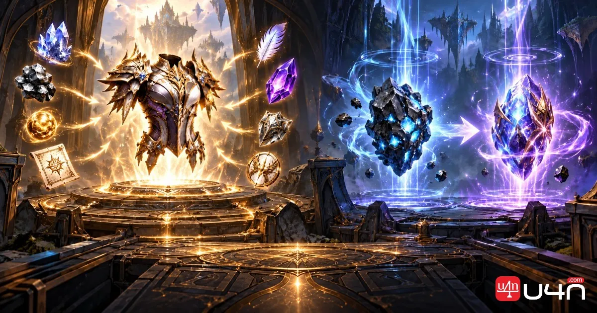Aion 2 advanced equipment crafting and Substance Morph conversion interface