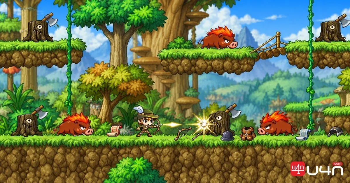 숲 사냥터의 Dark Axe Stump