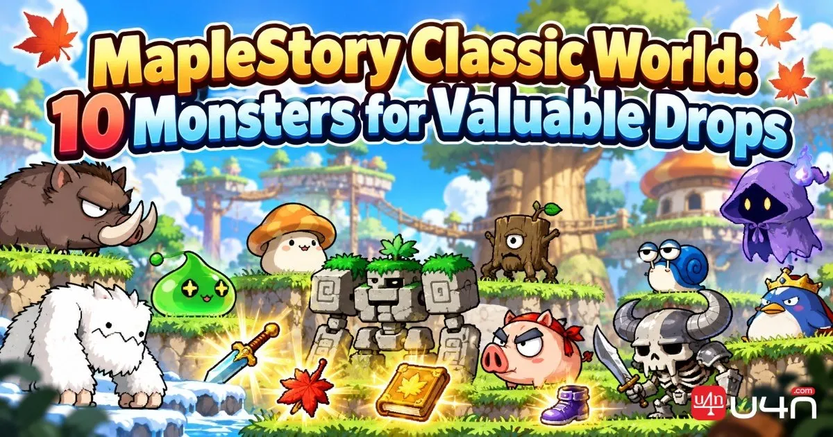 MapleStory Classic World : 10 monstres qui lâchent des objets de valeur
