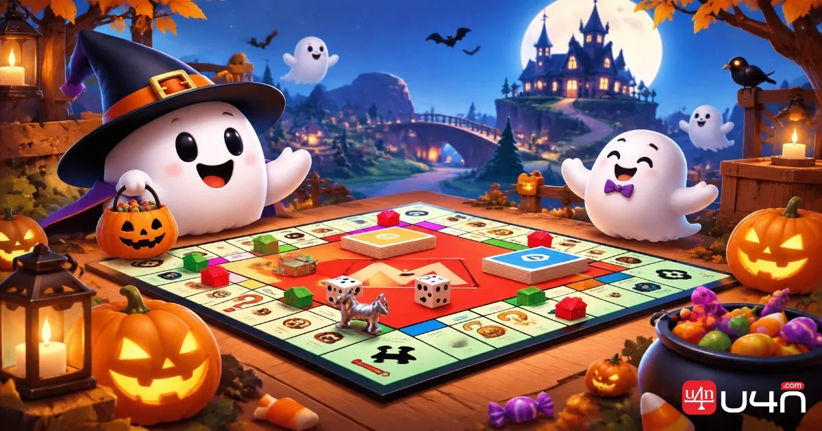 Monopoly GO Halloween-themed board during Radio Response