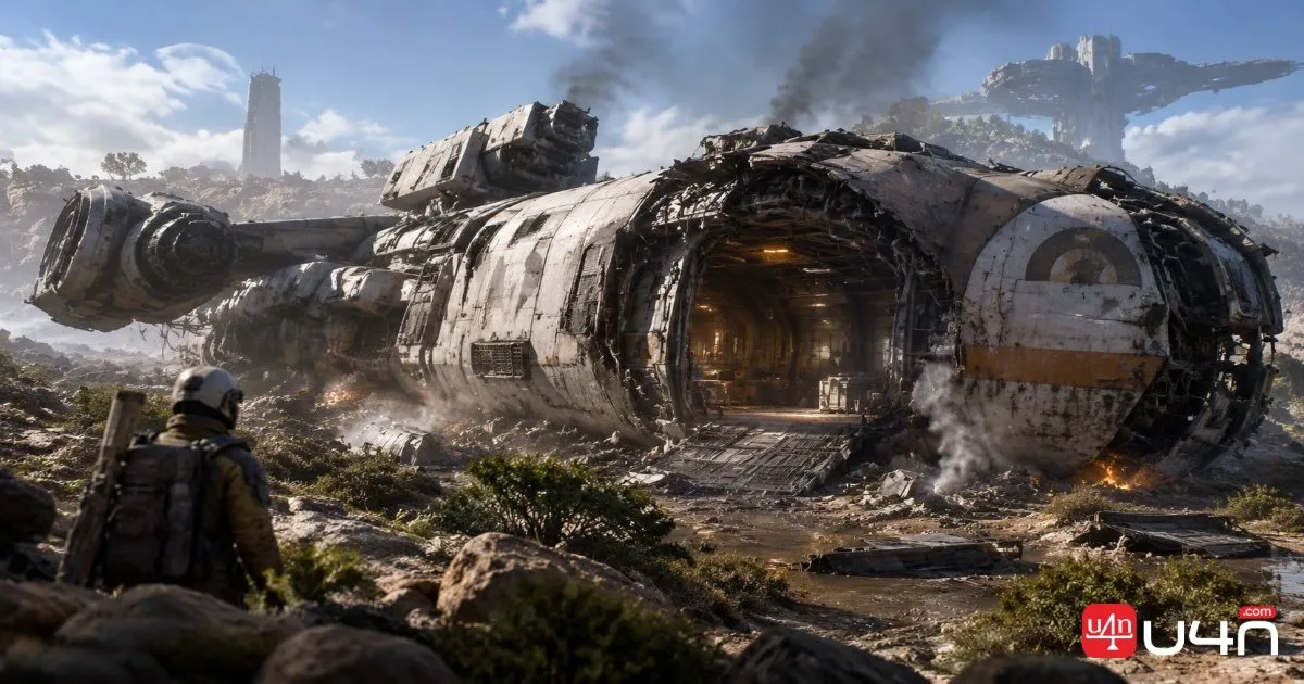 The rooftop arch of Buried City's Town Hall, a reported Sentinel spawn location in ARC Raiders.