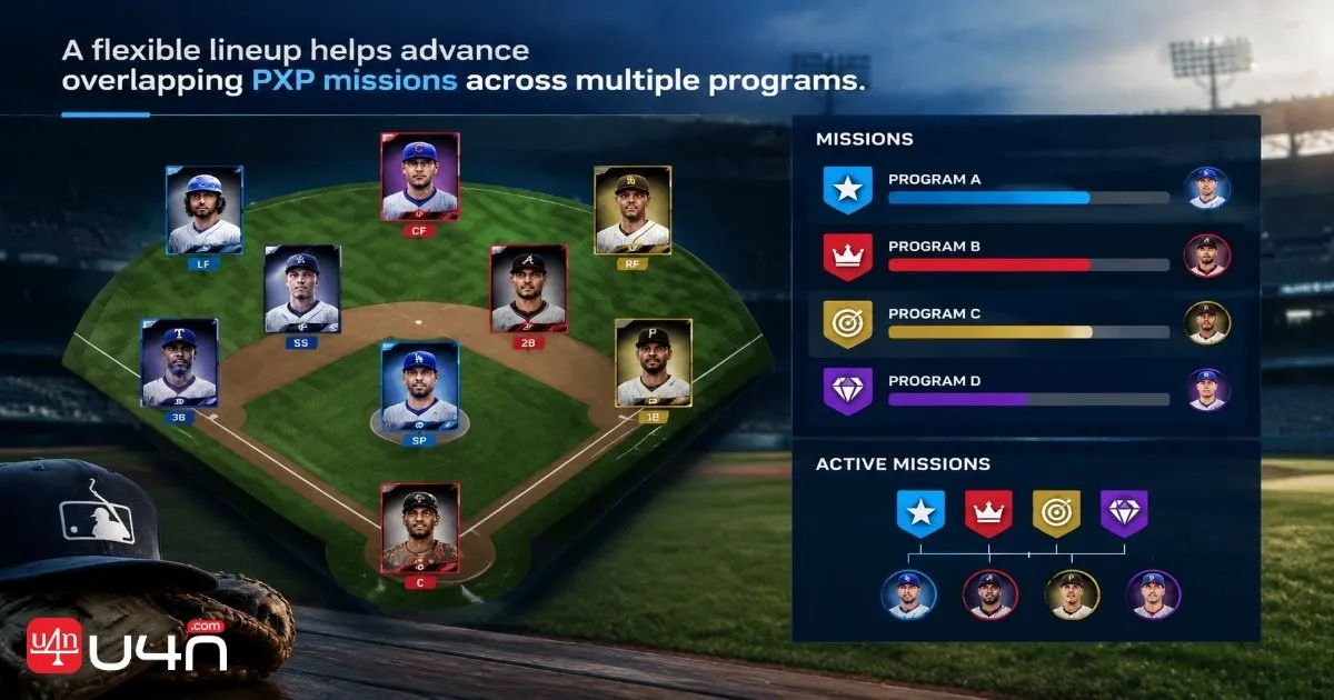 MLB The Show 26 lineup planning for overlapping PXP missions