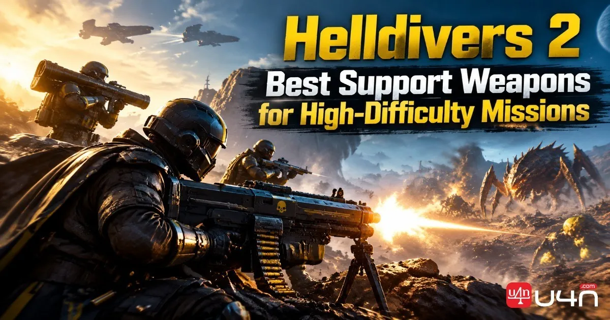 Helldivers 2 Best Support Weapons for High-Difficulty Missions