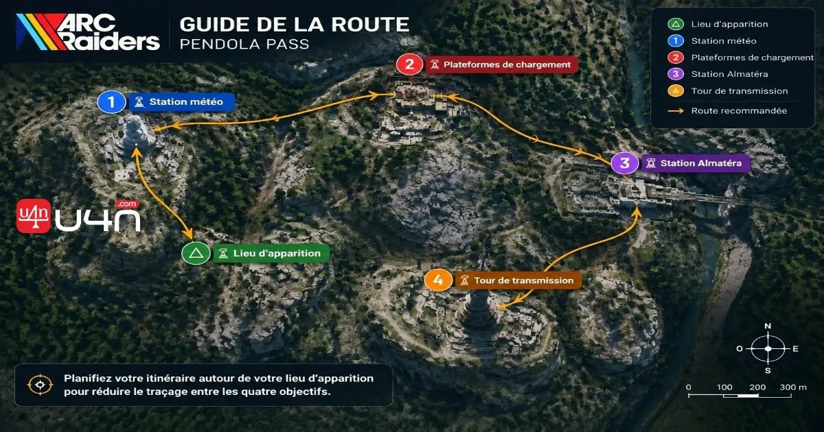 Présentation de la quête Divided dans ARC Raiders avec les quatre emplacements des enregistrements Nomad